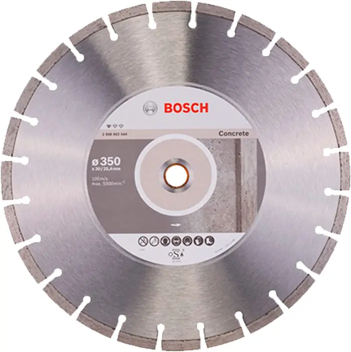 Алмазний круг Bosch Standart for Concrete 350x20/25,40x2,8x10 мм