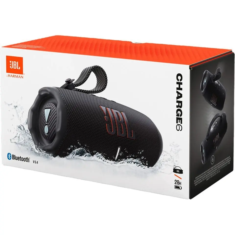 Портативная акустика JBL Charge 6 Black (JBLCHARGE6BL) [133192] - фото 10