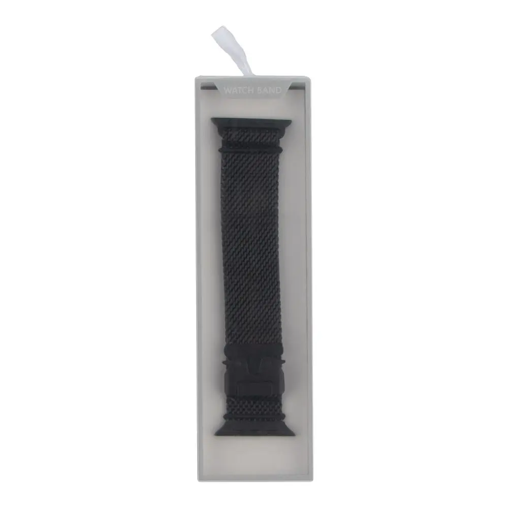 Ремінець Universal Milanese Clasp Apple Watch 41/Watch 40/Watch 38mm Black (37200_3610718) - фото 4
