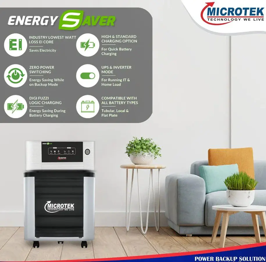 Джерело безперебійного живлення з правильною синусоїдою Microtek Energy Saver 825 572W, під зовнішній АКБ 12V, струм заряду 11/14A - фото 3