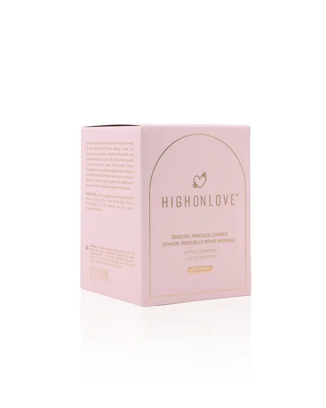 Масажна свічка з ароматом лічі та мартіні Sensual Massage Candle Lychee Martini, 250 мл HighOnLove (Канада) HighOnLove HOL19353 102984 - фото 3