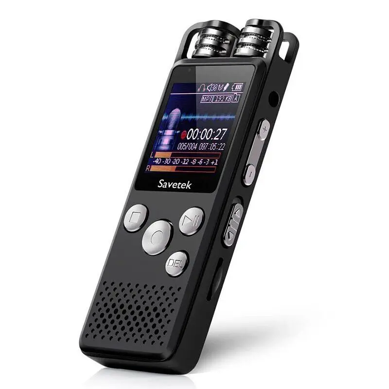 Професійний цифровий диктофон для журналіста Savetek GS-R07 32 Гб (100643) - фото 4