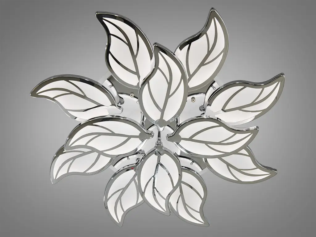 Люстра стельова LED Diasha 8028/8+4HR, 180W, 4100K/3200K/6500K, білий акрил, сучасний стиль для дому - фото 3