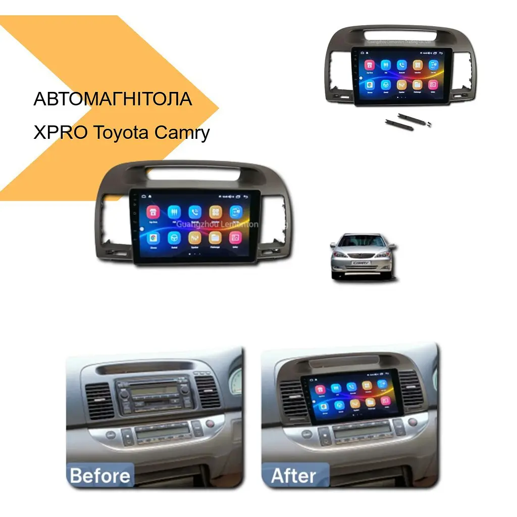 Автомагнитола XPRO 9 Android 10.1 для Toyota Camry V30 2006-2007 4/32 (MER-14127_5985) - фото 2