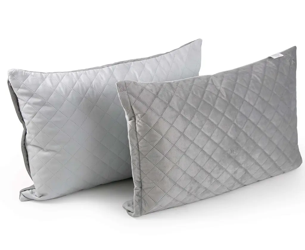 Чохол на подушку Руно 50х70 VeLour "Grey ромб" (382.55_Grey ромб) - фото 3