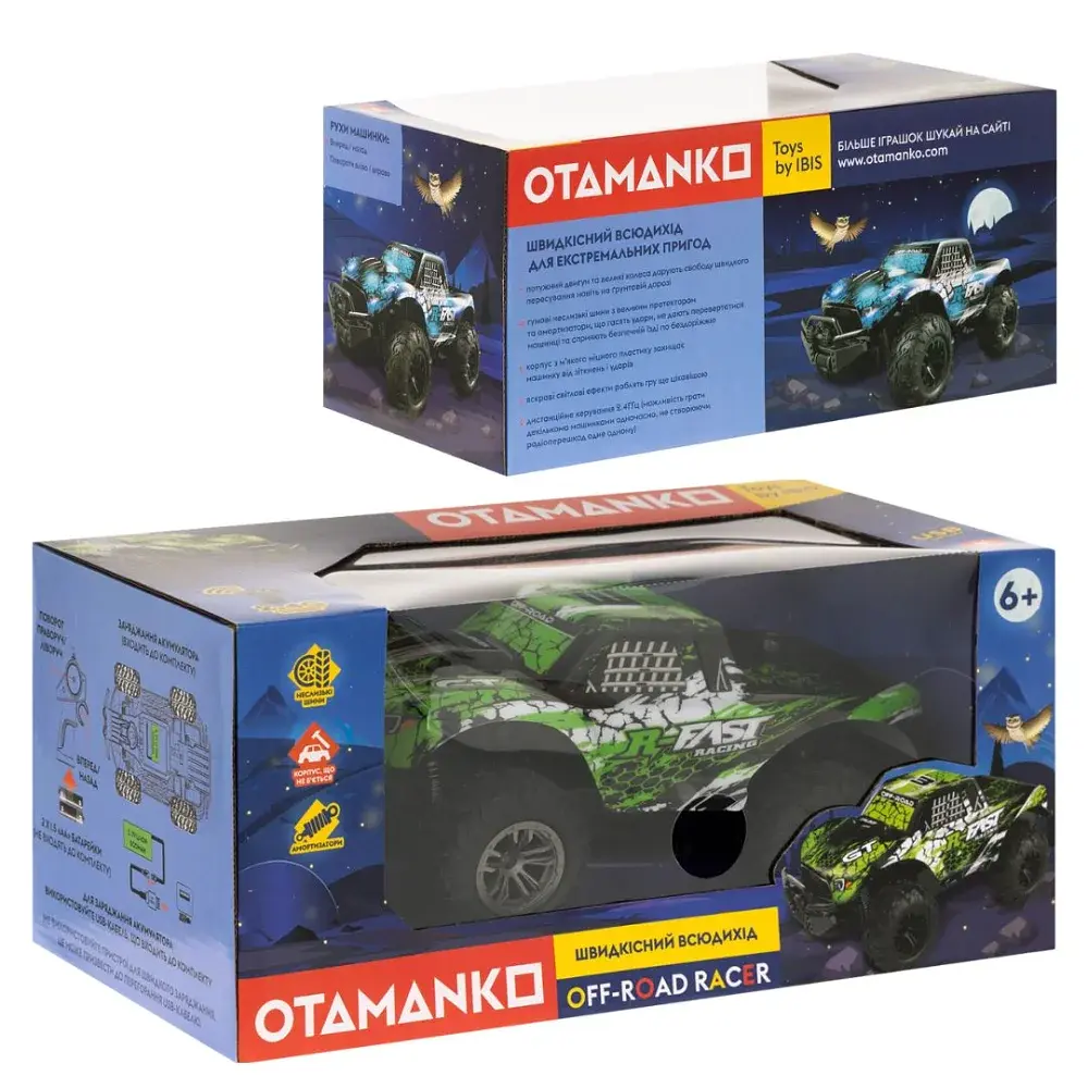 Машинка Otamanko Скоростной вездеход Off-Road Racer Зеленый - фото 5
