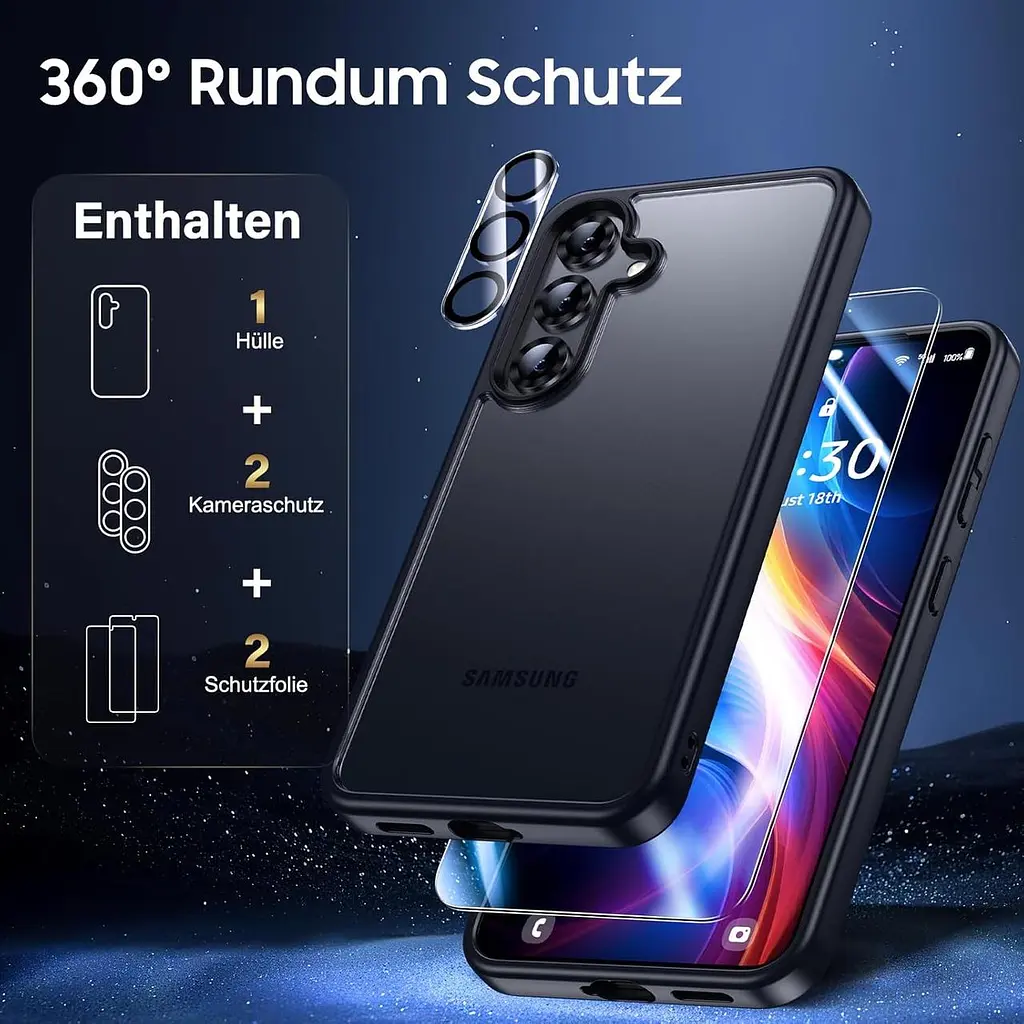 Комплект захисту UniqueMe 5-в-1 для Samsung Galaxy S25 - фото 8