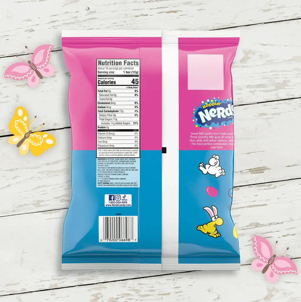 Конфеты Nerds Hoppin' Blue Rainbow & Pink Rainbow Mini Boxes 174г - фото 2