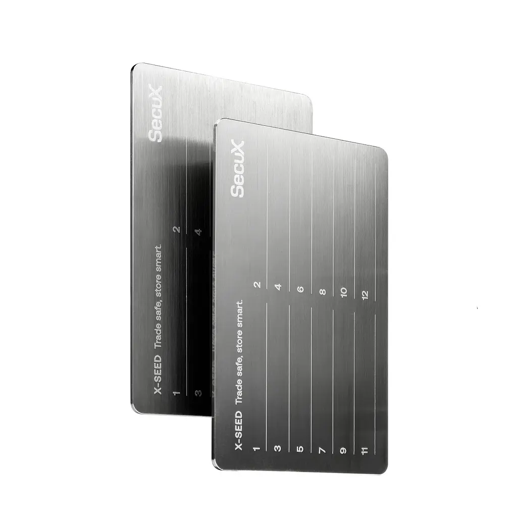 Апаратний гаманець SecuX Neo-X Premium Metallic Edition з двома мнемонічними пластинами, Bluetooth та USB-C — Чорний - фото 14
