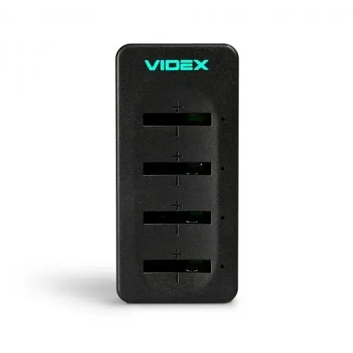 Зарядний пристрій LC420 Black 4 x Li-ion для LIR2016/LIR2025/LIR2032 (60 mAh 4.2V) Videx teh0028620 - фото 2