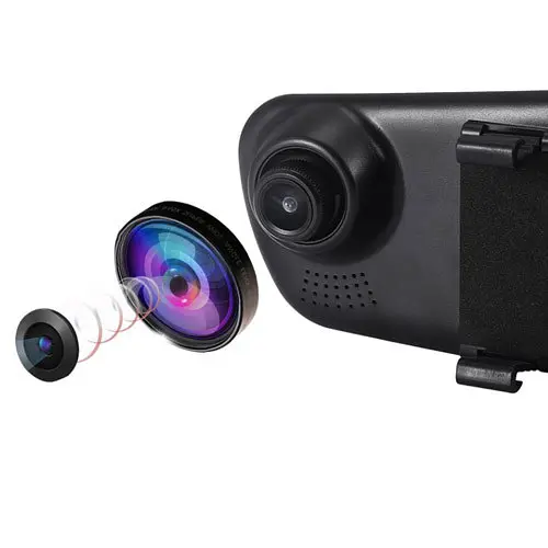 Відеореєстратор-дзеркало L-9004 LCD 3.5" 2 камери 1080P Full HD - фото 4