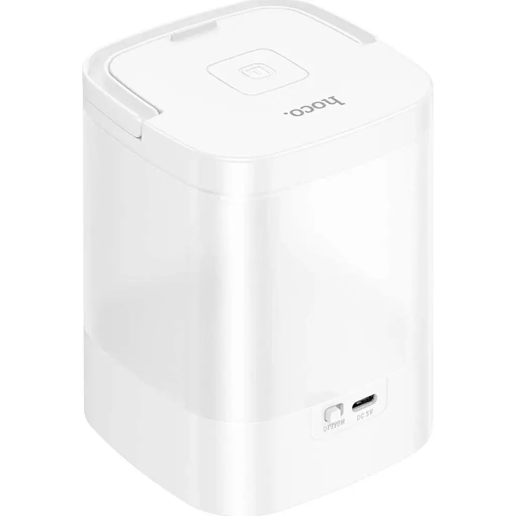 Нічний світильник Hoco HX15 Smart Clock Night Light White [159418] - фото 2