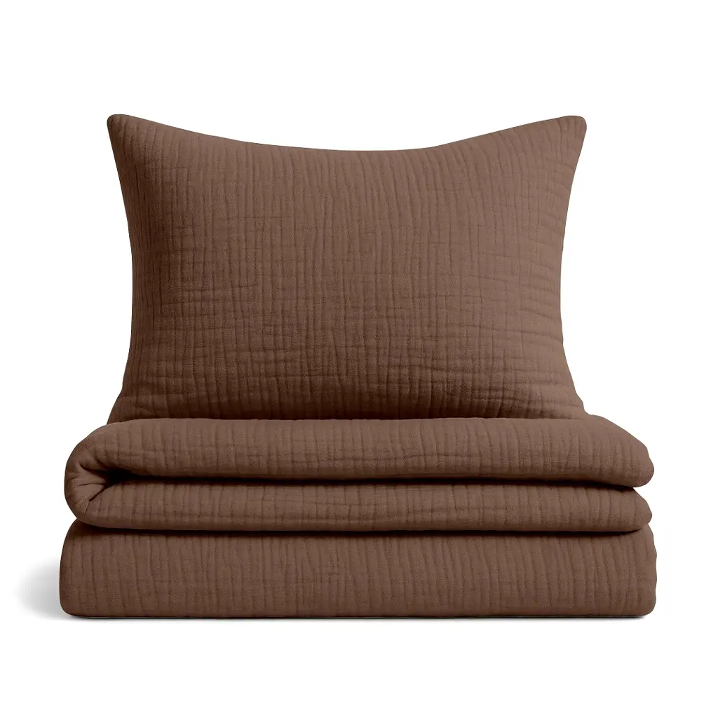 Дитяча постіль Cosas Caramel без простирадла муслін 110х140 см (Set_Muslin_013Caramel_140_2)