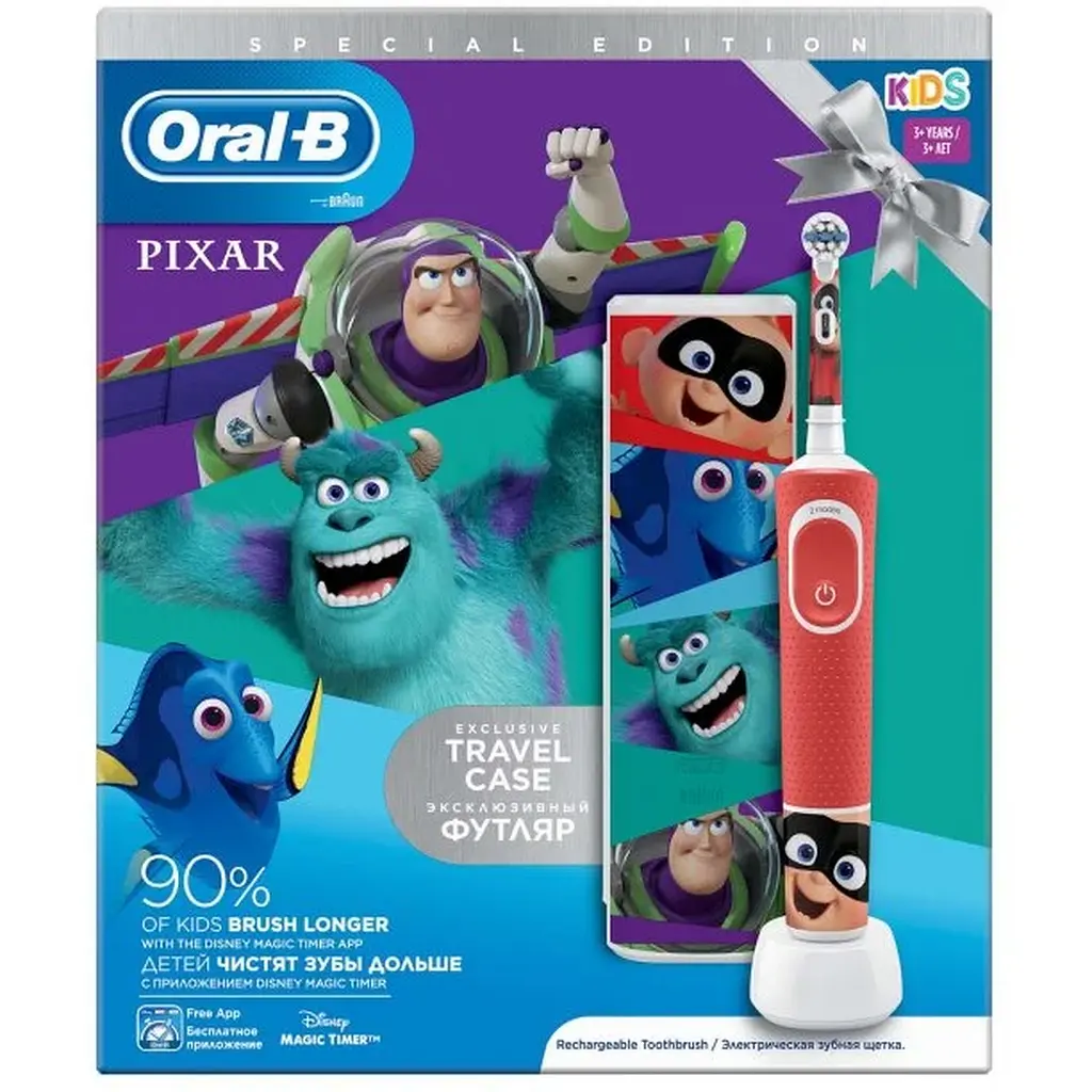 Електрична зубна щітка Oral-B Kids Pixar з футляром - фото 3