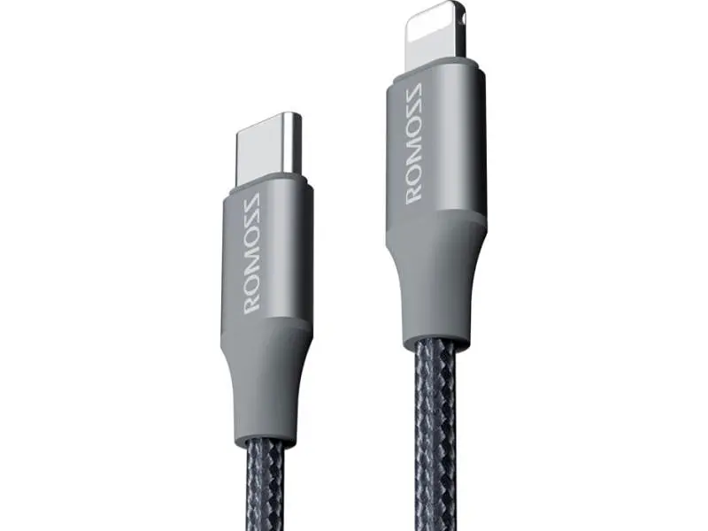 Кабель Lightning Romoss CB1737 USB Type-C to Lightning 27W 1m Gray (CB1737-631-G43H)