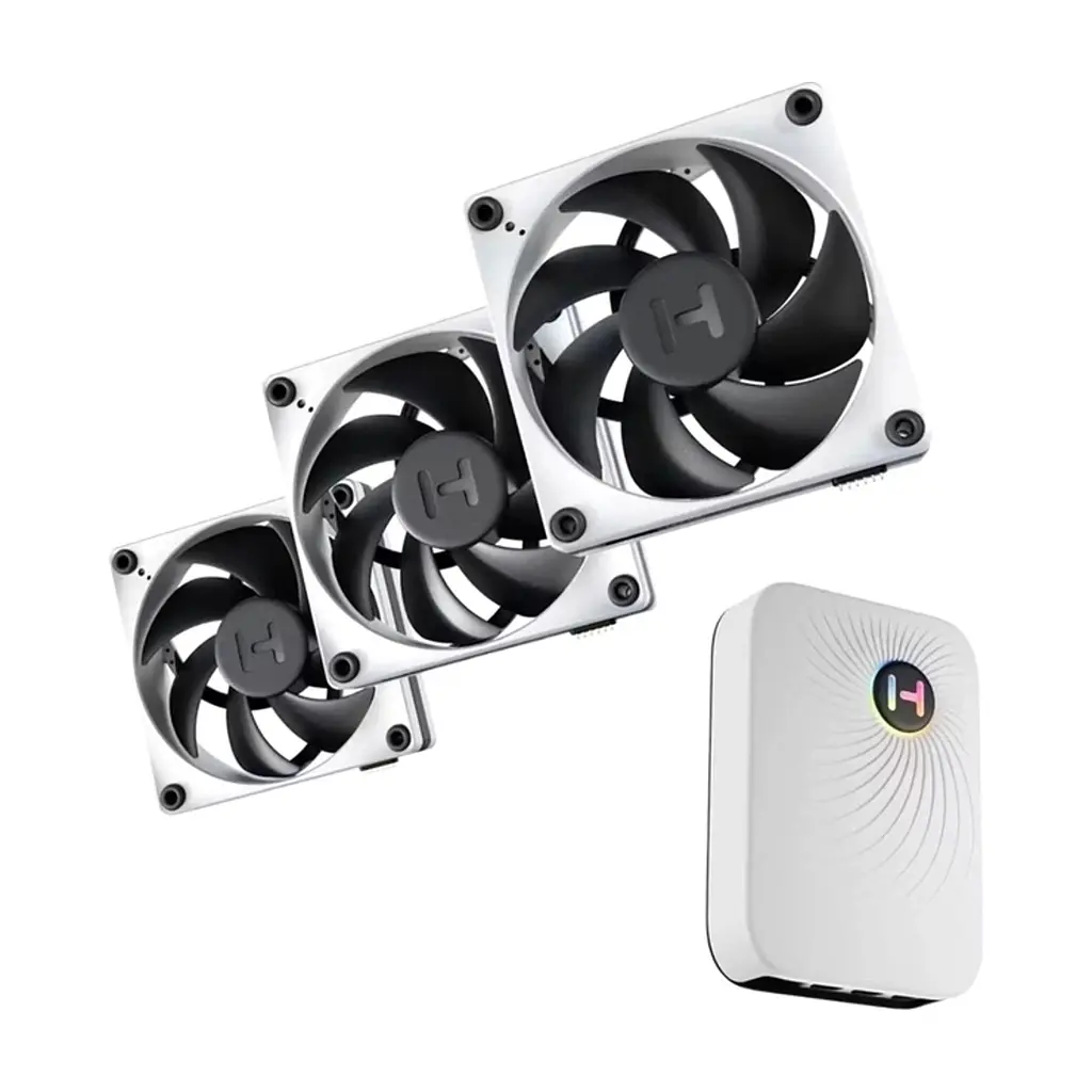 Кулер до корпусу Hyte THICC FP12 FAN 3 PACK (FAN-HYTE-FP12-BW-3NP) - фото 7