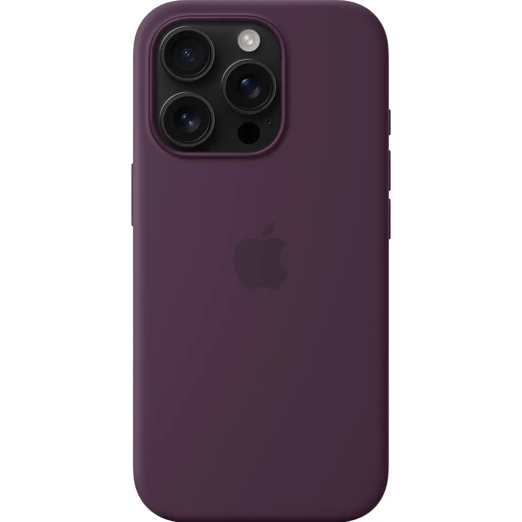 Чохол Silicone Case with MagSafe для Apple iPhone 16 Pro Plum AAA [116585] - фото 4