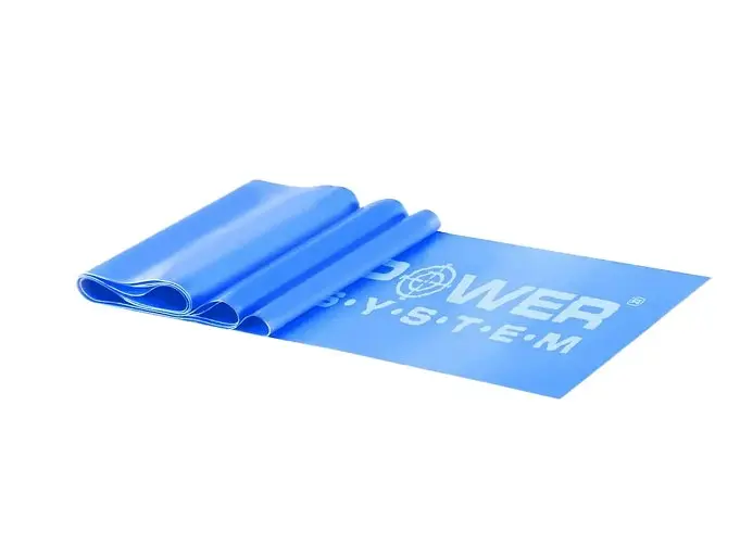 Стрічка-еспандер для спорту та реабілітації Power System PS-4121 Flat Stretch Band Level 1 Blue 5-15 кг (PS_4121_Blue)