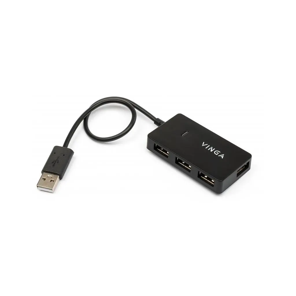 Концентратор Vinga USB2.0 to 4*USB2.0 HUB (VHA2A4N) - фото 2
