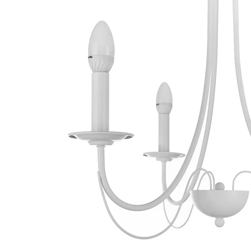 Люстра подвесная Brille свеча E14 40W WH (BKL-590S/3) - фото 2