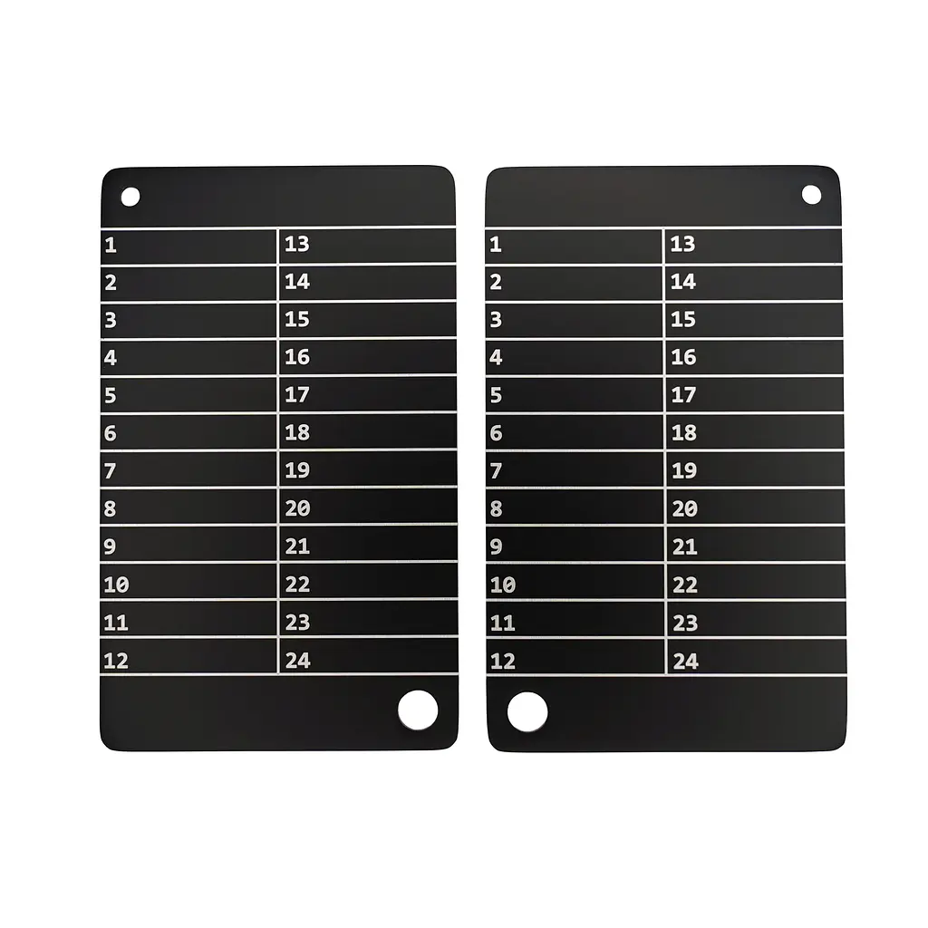Металеві пластини Btcwallet Black Plate для зберігання сід-фрази, 2 штуки + кріпильний болт - фото 3