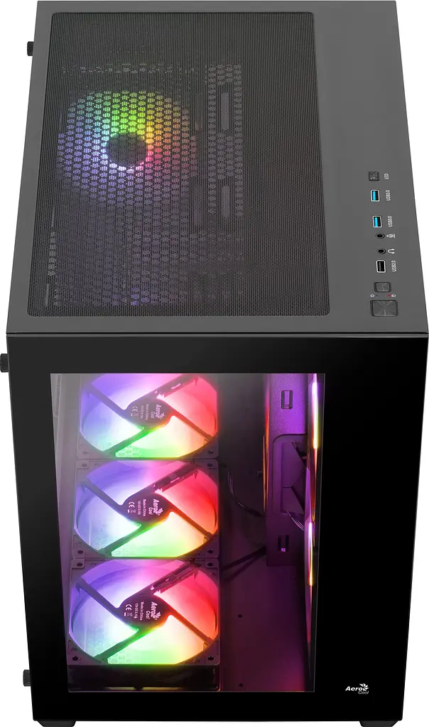 Корпус AeroCool Dryft-G-BK-v2 (ACCM-ES01163.11) Black без БП - фото 4