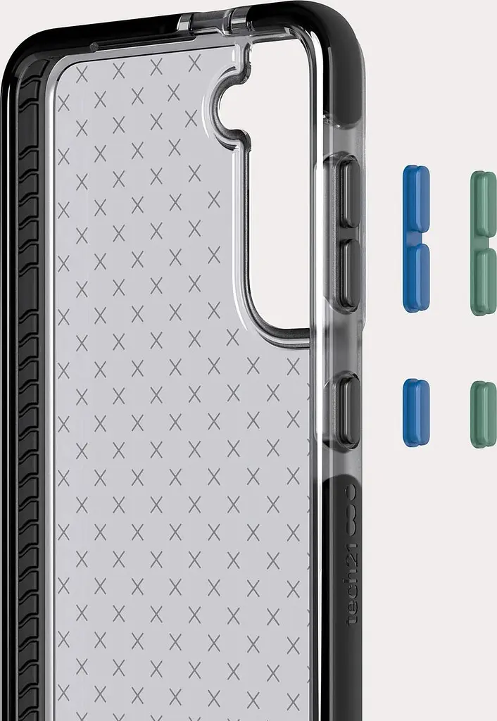 Оригінальний протиударний чохол для Samsung Galaxy S24/S25 Tech21 Evo Check Black силіконовий (S921/S931) - фото 5