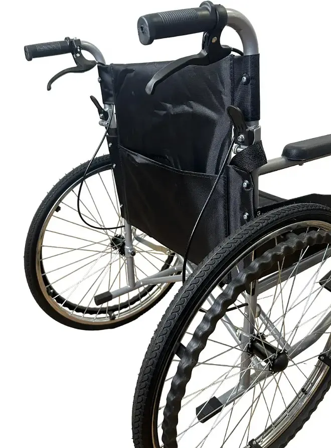 Инвалидная коляска с ручными тормозами Vera Medical для людей с ограниченными возможностями весом до 110 кг (VRM-040) - фото 9