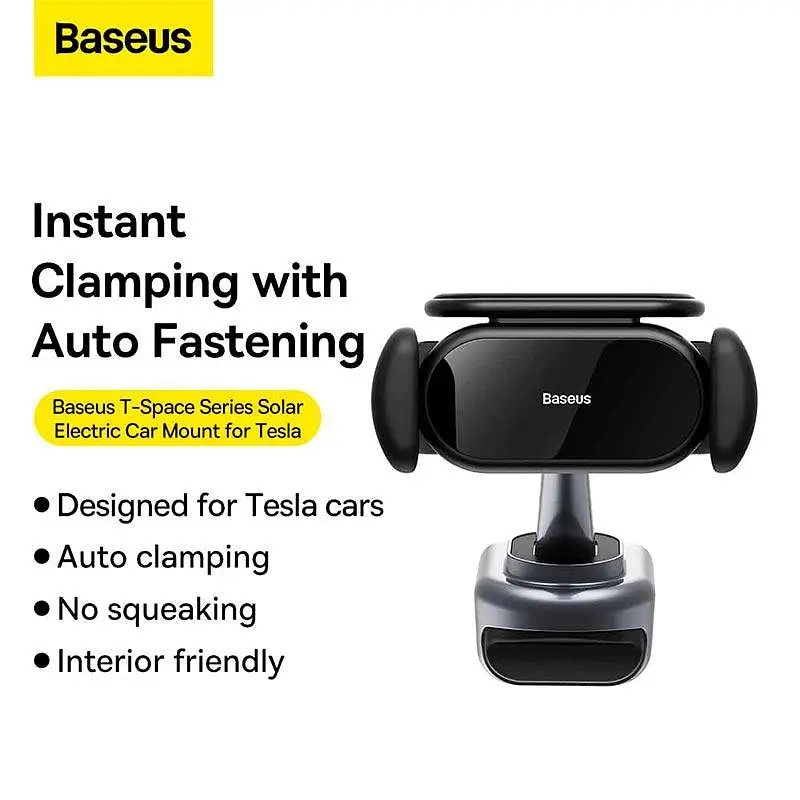 Тримач Baseus T-Space Solar Electric Car Mount C40351300111-00 - фото 6