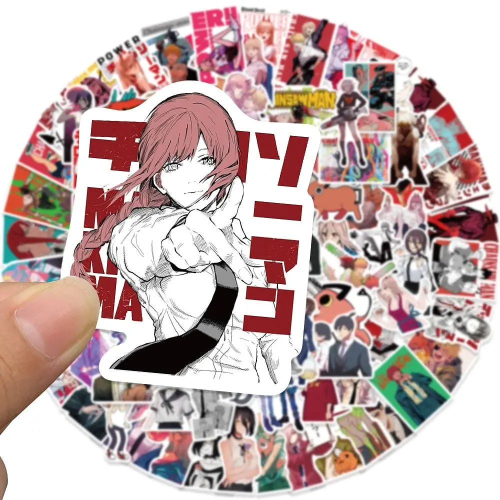 Стикерпак GeekLand Chainsaw Man 100 штук - фото 4