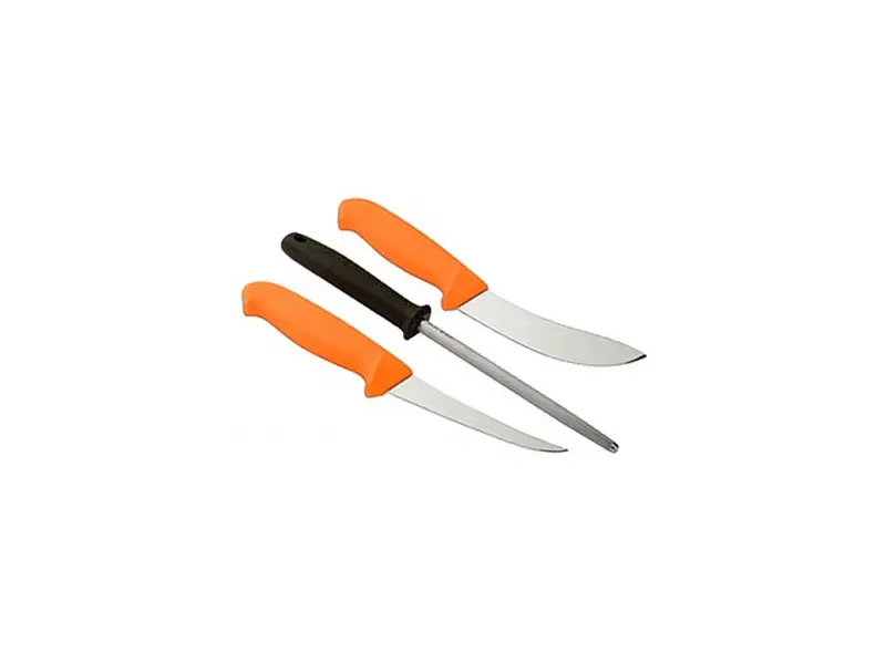 Набір 2 ножа + Мусат Morakniv Hunting Set 3000 Orange