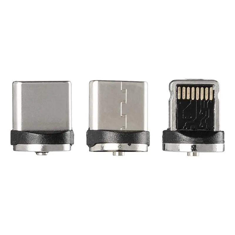 Магнітний USB кабель Gelius Pro Magenta GP-UC-U013u 3в1 (MicroUSB/iPhone X/Type-C) Black - фото 5