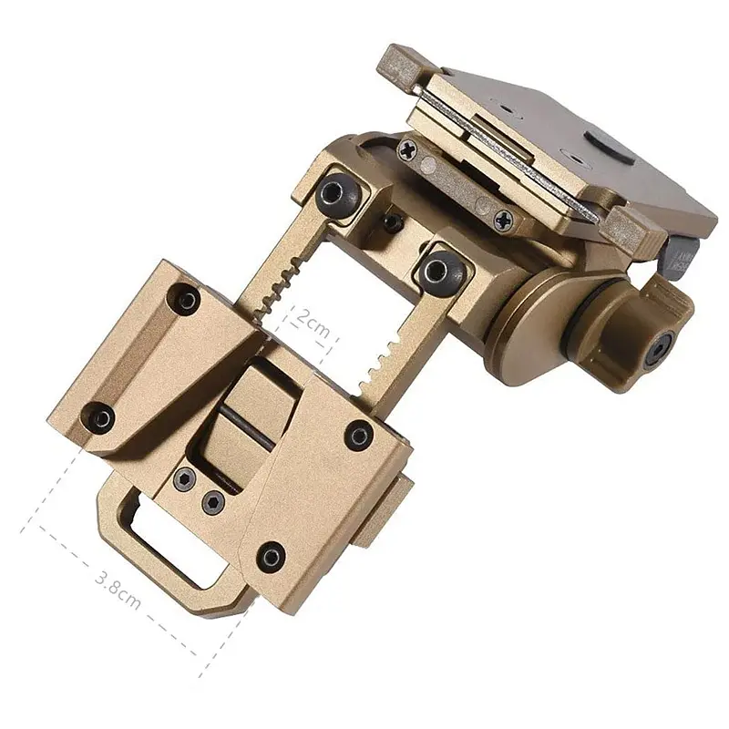 NVG кріплення для ПНБ з DOVETAIL інтерфейсом "Ластівчин хвіст" для NV8000, NV8160, PVS-15/18/21/31 Wilcox L4G24, золотистий (100986) - фото 2