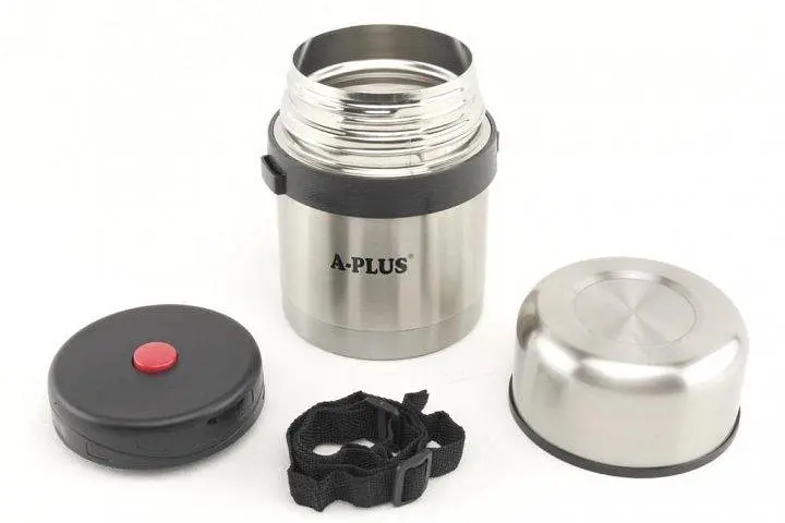 Термос харчовий з нержавіючої сталі A-PLUS 1662 500 ml з чохлом - фото 3