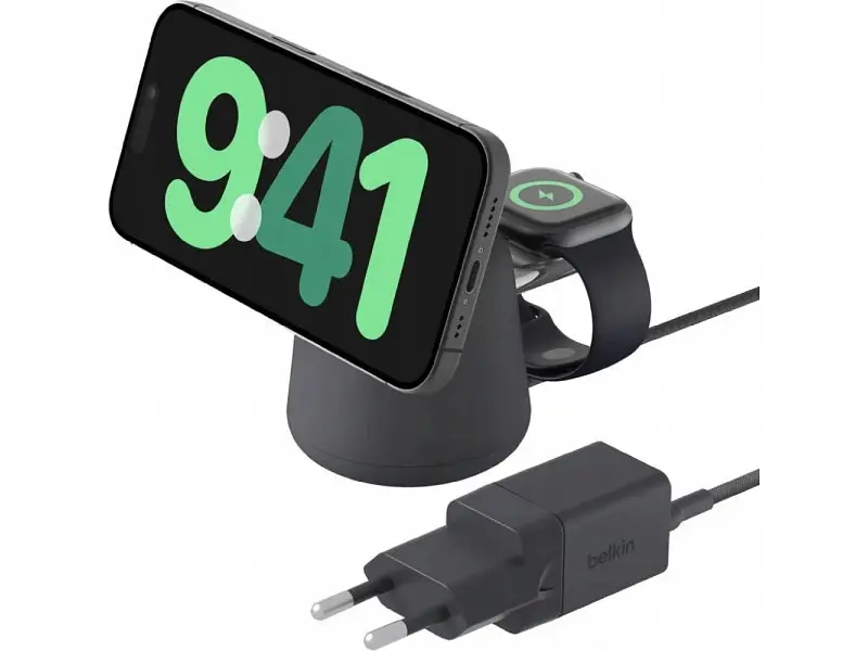 Бездротовий зарядний пристрій Belkin Boost Up Charge Pro 2-in-1 Black (WIZ020VFH36) - фото 6