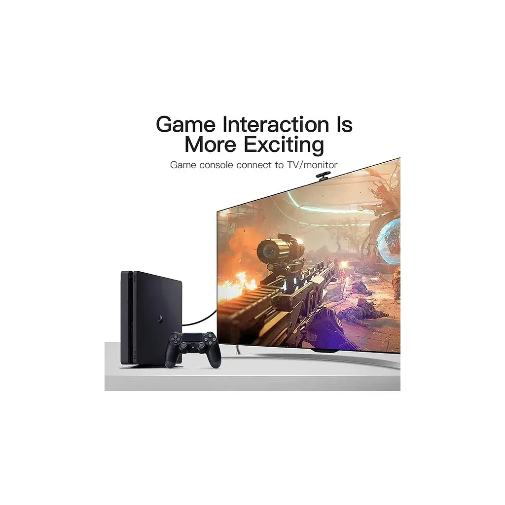 Кабель мультимедійний HDMI M to DVI M 1.5m 24+1pin 4K60Hz black Vention (ABFBG) - фото 5