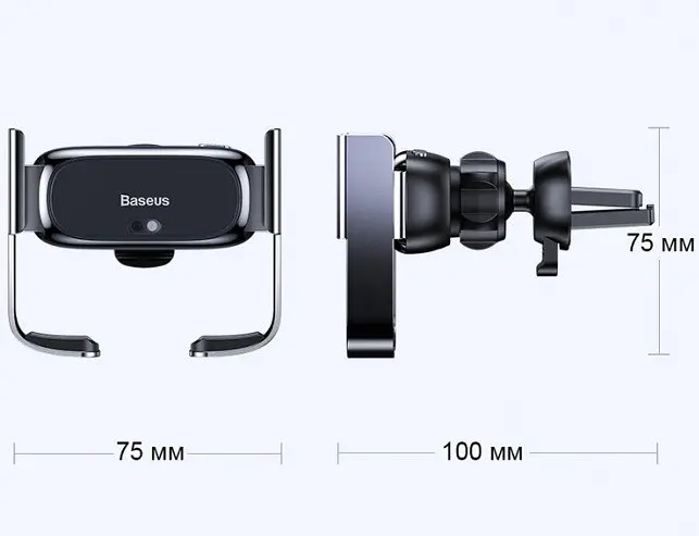 Автотримач для телефона Baseus Mini Electric Car Holder SUHW01-01 - фото 2