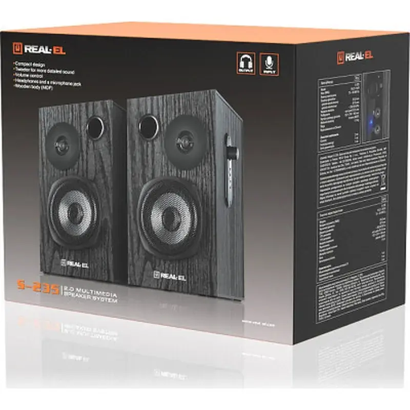 Акустична система REAL-EL S-235 Black (EL121200010) - фото 11