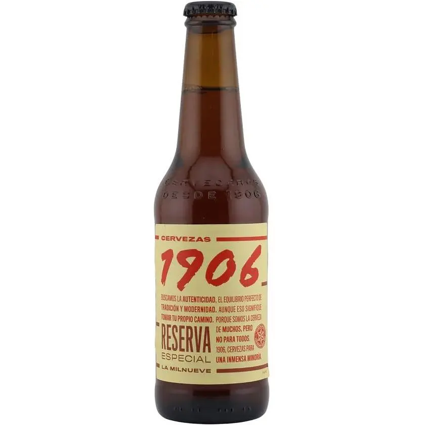Набор упаковка пива Estrella Galicia 1906 Reserva Especial светлое 6.5% 1.98 л (0.33 л x 6 шт.) - фото 2