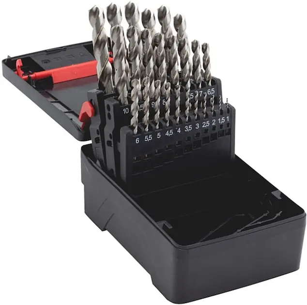 Набір свердел спіральних Wurth DIN338-HSCO-OX-(D1-13)-0.5 ZEBRA 25 шт. (арт. 0626000025) - фото 4