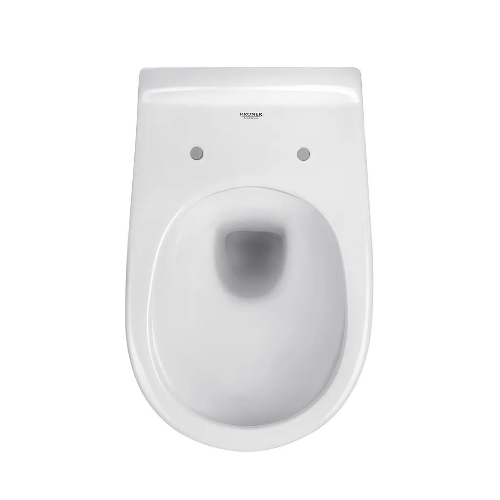 Унитаз подвесной Kroner Oker WHI533536 RIMLESS безободковый с сиденьем (KO533536WHIR), Белый - фото 7