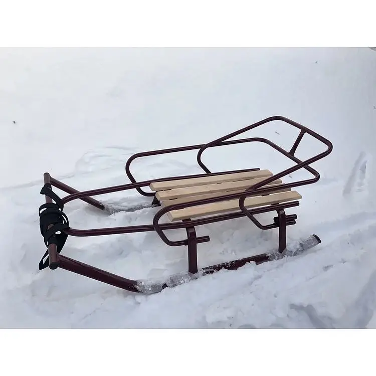 Санки Snower Буран бордовый - фото 5