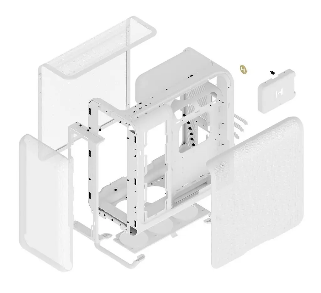 Корпус Hyte X50 Air без БЖ Snow White (CS-HYTE-X50A-WW) Без БП - фото 6