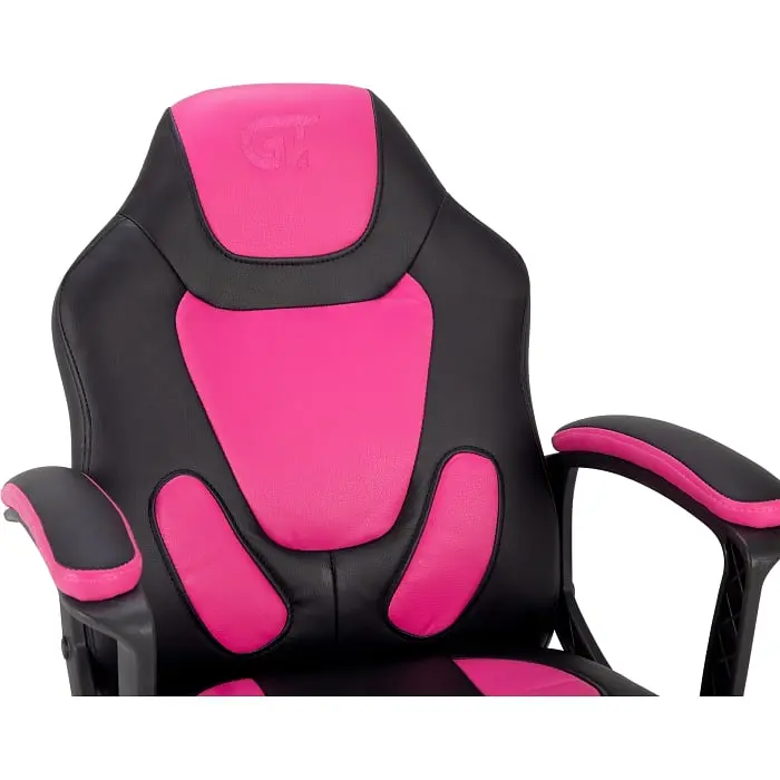 Геймерське дитяче крісло GT Racer чорне з рожевим (X-1414 Black/Pink) - фото 5