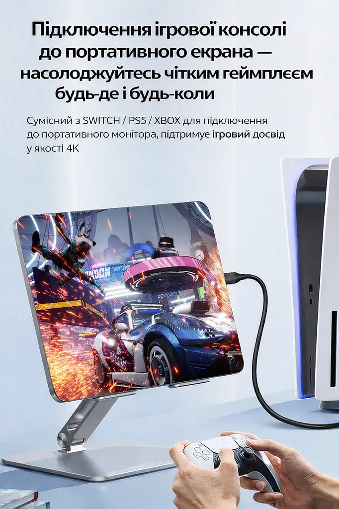 Кабель HDMI - miniHDMI 2 метра ULEN 4K двонаправлений швидкісний 18 Gbps шнур перехідник - фото 10