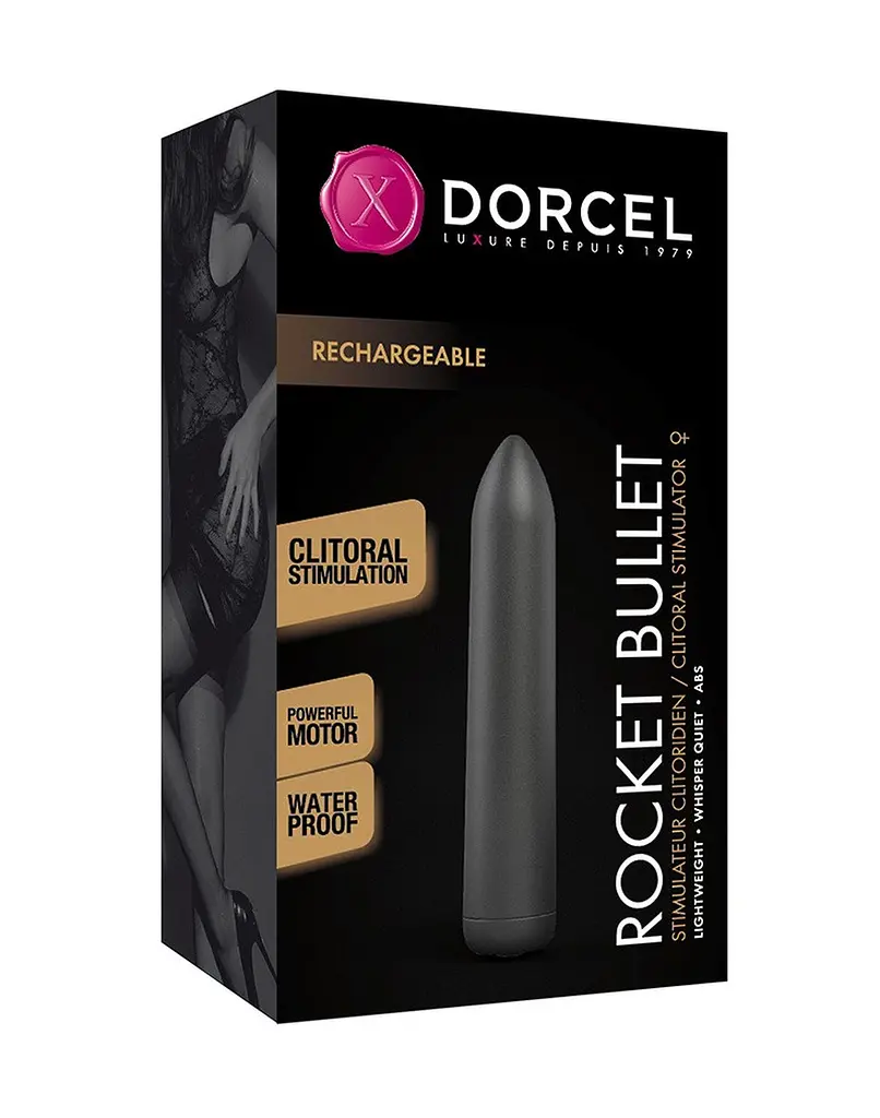Мини вибратор Dorcel Rocket Bullet 8.7 см черный - фото 2