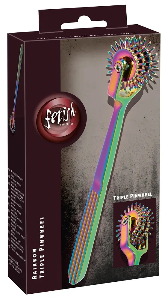 Колесо Вартенберга - Fetish Collection Rainbow Triple Pinwheel