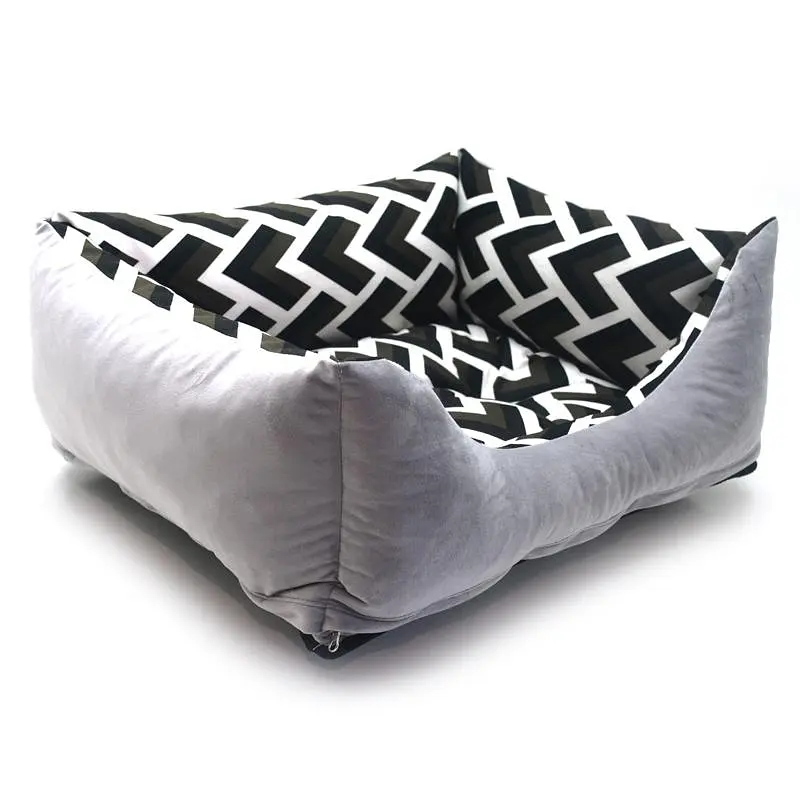 Лежак для собак Zoo-hunt Сенді сірий №2 500х650х230 мм - фото 3