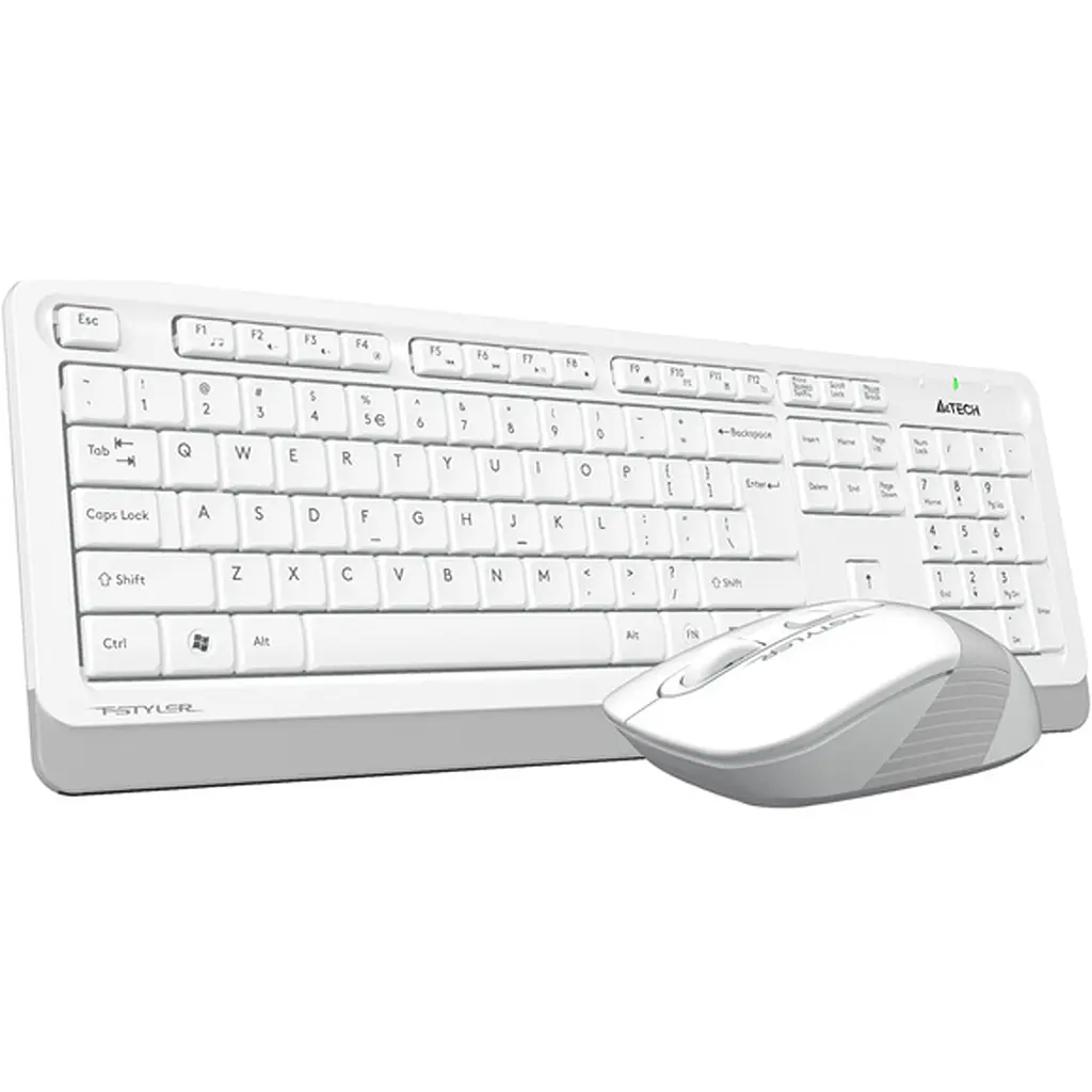 Комплект (клавиатура + мышь) A4Tech Fstyler FG1010 White/Gray [114625] - фото 3