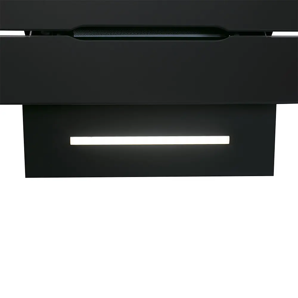 Витяжка декоративна похила PERFELLI DNS 6793 B 1100 BL LED Strip - фото 4